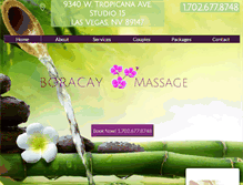 Tablet Screenshot of boracaymassagevegas.com